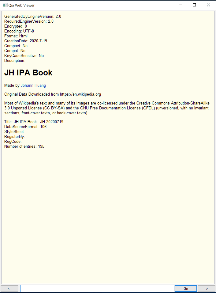 JH IPA E-book: Metadata, on Windows